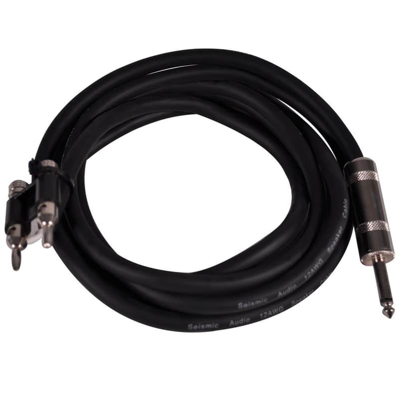 BS12Q10 - 10 Foot Banana to 1/4"" Speaker Cable -12 Gauge 2 Conductor image 1