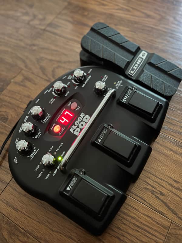 Line 6 Floor POD Multi-Effect and Amp Modeler 2006 - 2007 - Black image 1