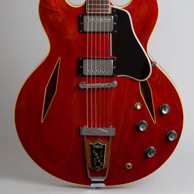 Gibson Trini Lopez Standard Semi-Hollow Body Electric Guitar (1966), ser. #401222, original black tolex hard shell case. image 3