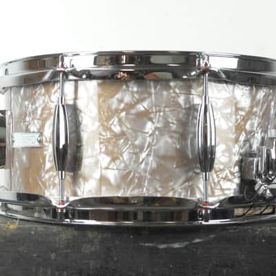 Standard Drum Co 6x13 Gold Dust Pearl Mahogany Snare Drum image 2