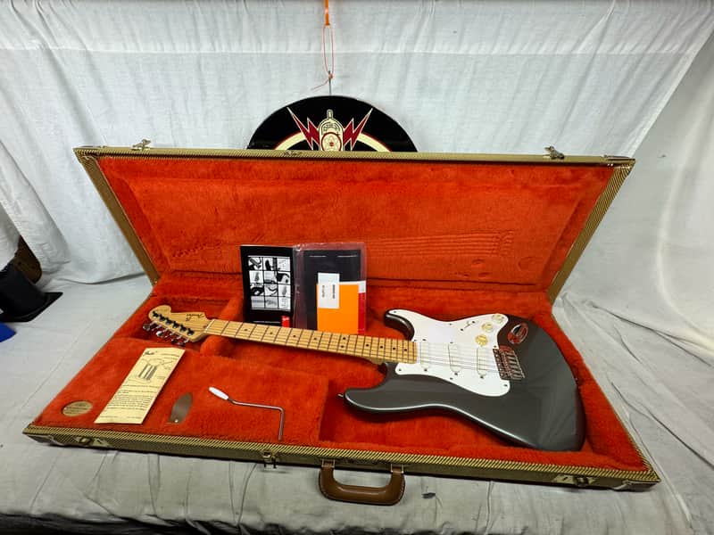 Fender USA Eric Clapton Stratocaster Guitar with Case 1998 - Pewter / Maple neck image 1