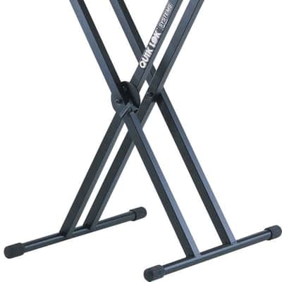 Quik Lok QL-642 2-Tier Double-Braced X-Style Keyboard Stand image 1