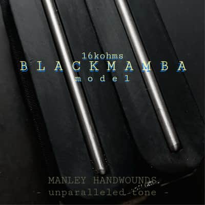 Handwound Humbucker Pickup- Hot Rails 16k BlackMamba, Neodymium Manley Handwounds image 5