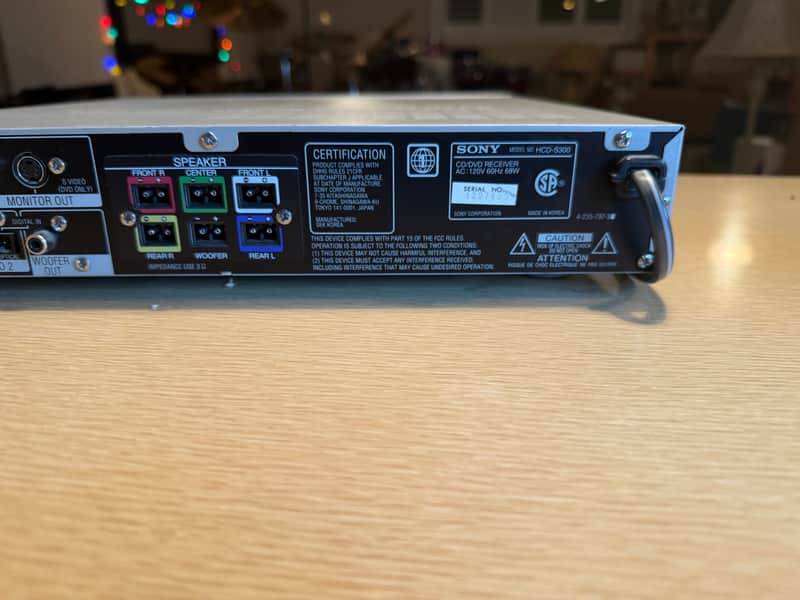 Sony DAV-S300 HCD-S300 5.1 Receiver Dolby Digital CD/DVD Tested