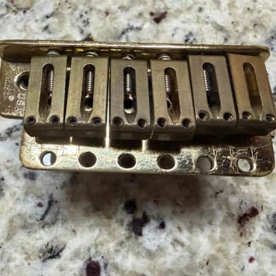 Fender Stratocaster Tremolo Bridge 80s - Brass image 4