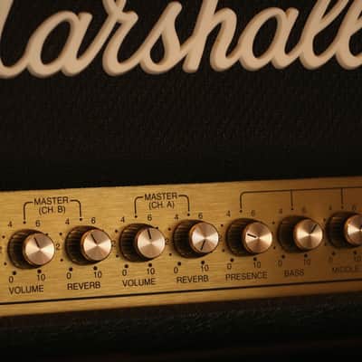 Marshall JCM 900 100-Watt Hi Gain Master Volume MkIII Head Early 1990s - Black image 7