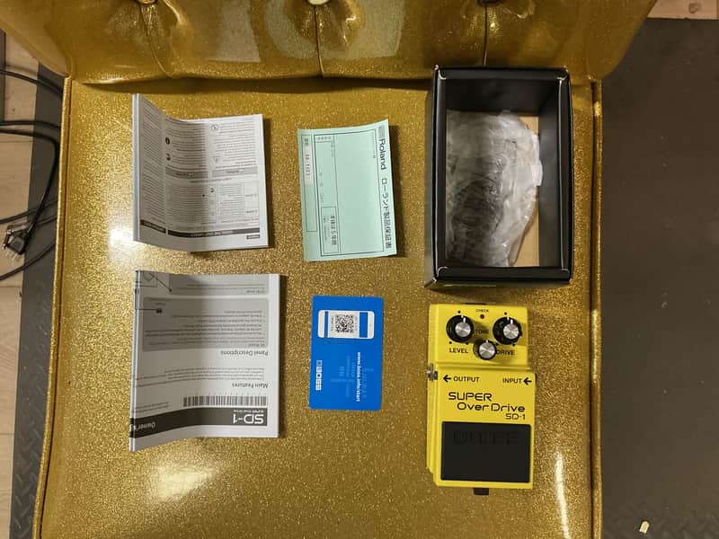 Boss SD-1 Super OverDrive (Silver Label) 1997 - Present - Yellow image 1