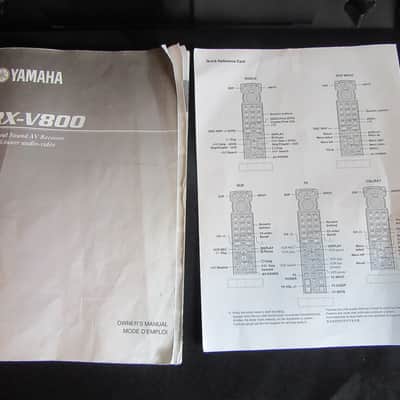 Vintage Yamaha RX-V800 music system Remote and instructions 100W per channel image 3