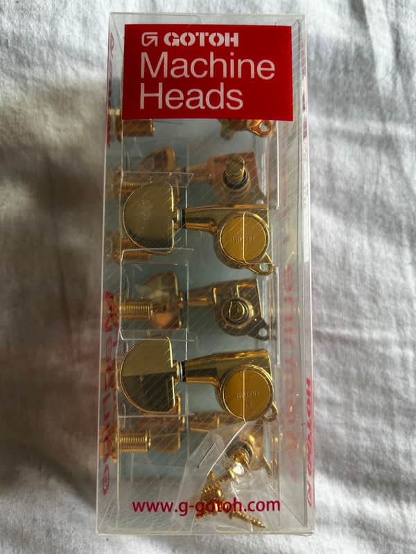 Gotoh SH381-MG 3+3 locking tuners Gold image 1
