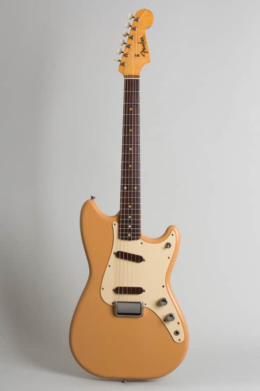 Fender  Duo-Sonic Solid Body Electric Guitar (1960), ser. #54947, original brown hard shell case.
