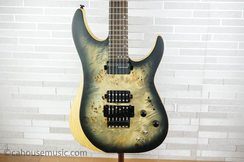 Schecter Reaper-6 FR S Sustainiac - Satin Charcoal Burst image 1