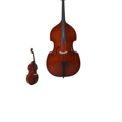 Vox Meister Contrabbasso 3/4 Serie Concert con astuccio imbottito nero image 2