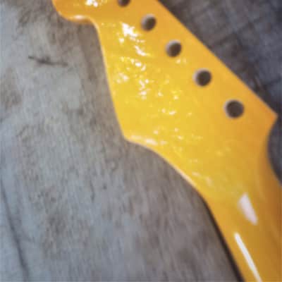 STR CUSTOM GUITAR NECK replacement, Binding, Block Pearloid Inlays Rosewood fits OEM bodies DIY image 16