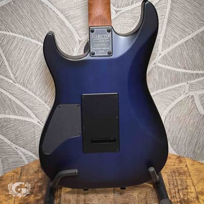 Schecter USA Sunset Custom-II HSS 2024 - Ocean Blue Burst Satin image 6