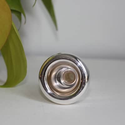 Schilke 52D Large Shank Trombone Mouthpiece - Silver plated image 3