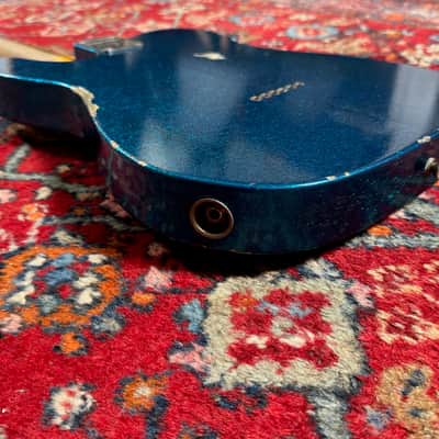 Fender Custom Shop Double Esquire Relic LTD 2015 Aged Sparkle Blue image 12