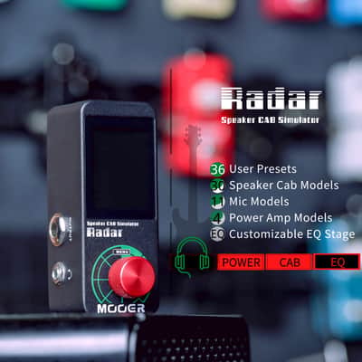 MOOER Radar Guitar Speaker CAB Simulator Guitar Pedal for Electric Guitar and Bass Guitar (Price includes the import duty for US buyer) image 5