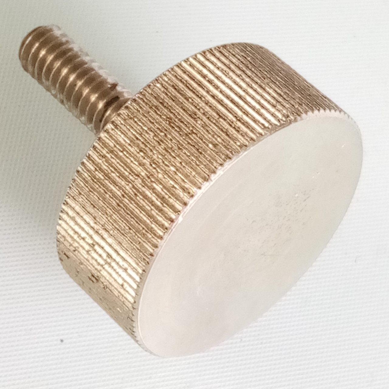 1/4-20 13/16" Tensioner Knob Dial Vintage 60s Chrome Part Set Screw Tension Rod — main photograph