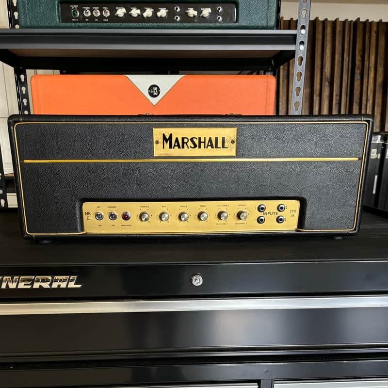 Marshall JTM45 - 1964 - GOLD BLOCK LOGO - NOS GLASS image 1