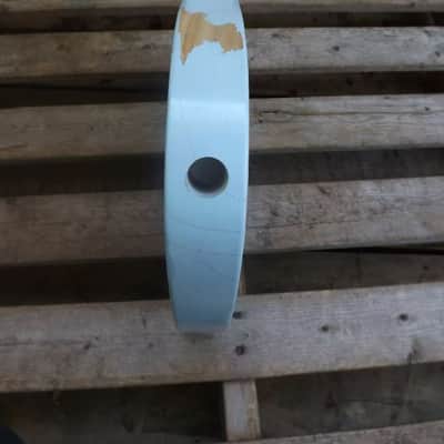 vintage Ponderosa Pine heavy relic baby blue tele guitar body nitrocellulose finish fits fender image 8