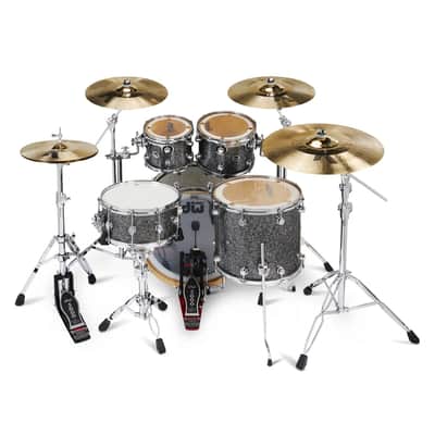 DW DWe 5pc Complete Electronic/Acoustic Drum Set w/Roland Cymbals & V51 Black Galaxy image 5