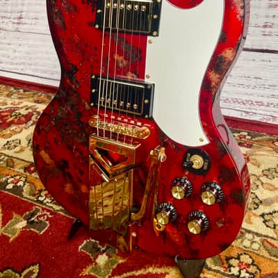 2026 Bell & Hern SG Custom "Red Hot Lover" Seymour's Kluson's w/HSC Mahogany body and neck Rosewood fretboard Angus, Derek, Carlos image 2
