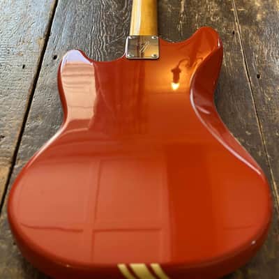 Fender Mustang 1973 RI Competiton Edition Fiesta Red w/ Matching Headstock MIJ 2012 Japan image 7