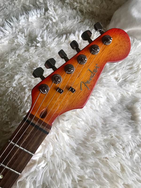 2004 Fender Showmaster FAT SSS Flame Ash Top Electric Guitar | Reverb