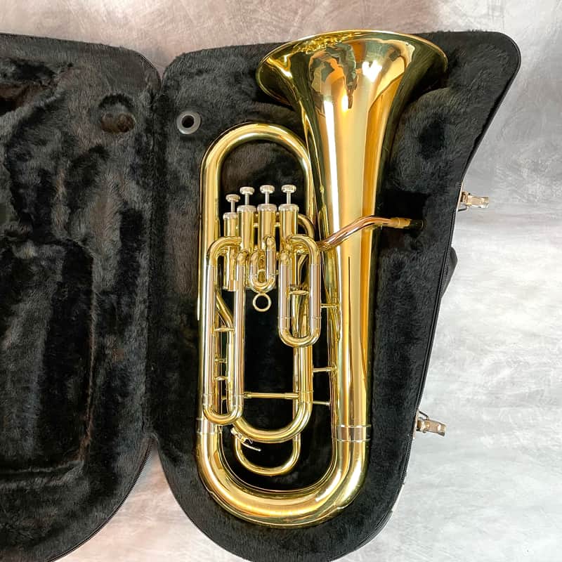 Unbranded 4 Valve Euphonium (Yamaha YEP-321 Copy) W/ Case Plays Great + See demo image 1