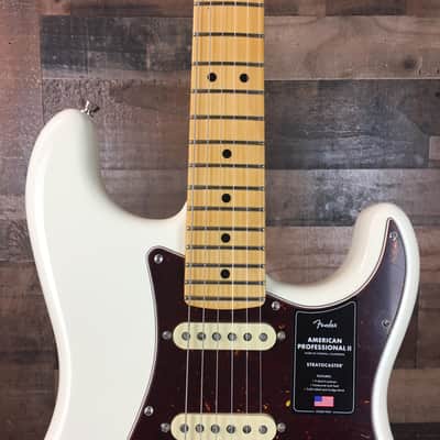 Fender American Professional II Stratocaster, Olympic White, Hard Case, Free Ship, 948 image 3