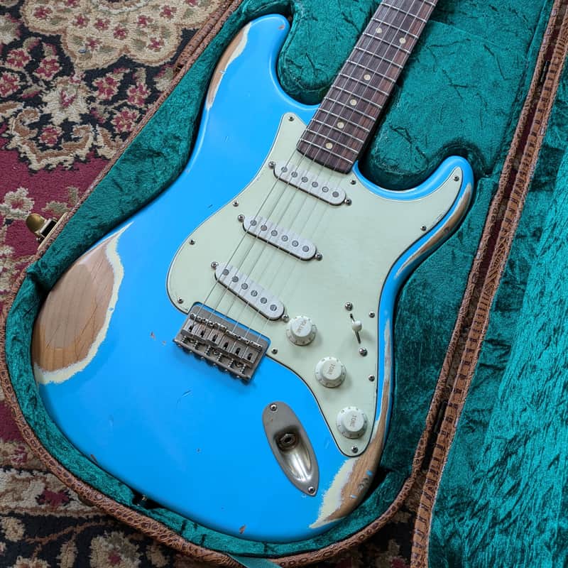 Nash S-63 Hardtail Alder Daphne Blue Heavy Aging w/Case #COL85 image 1