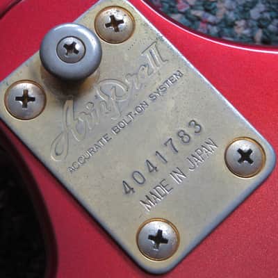 1984 Aria Pro II MIJ ZZ Custom Metallic Red! w/OHSC image 5