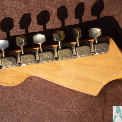 1981 Fender Gold on Gold Dan Smith Strat - Ultimate Road Worn Greenie MOJO Master - Pro Set Up w Perfect Frets/Action/Intonation! image 3