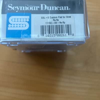 Seymour Duncan SSL-6 Custom Flat Strat RWRP Middle Pickup 2010s - White image 2