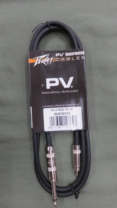 Peavey 00576310 5' RCA-1/4" Cable image 1