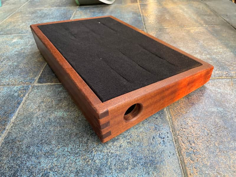 Sapele African Mahogany Custom Pedalboard West Coast Pedalboard Style image 1