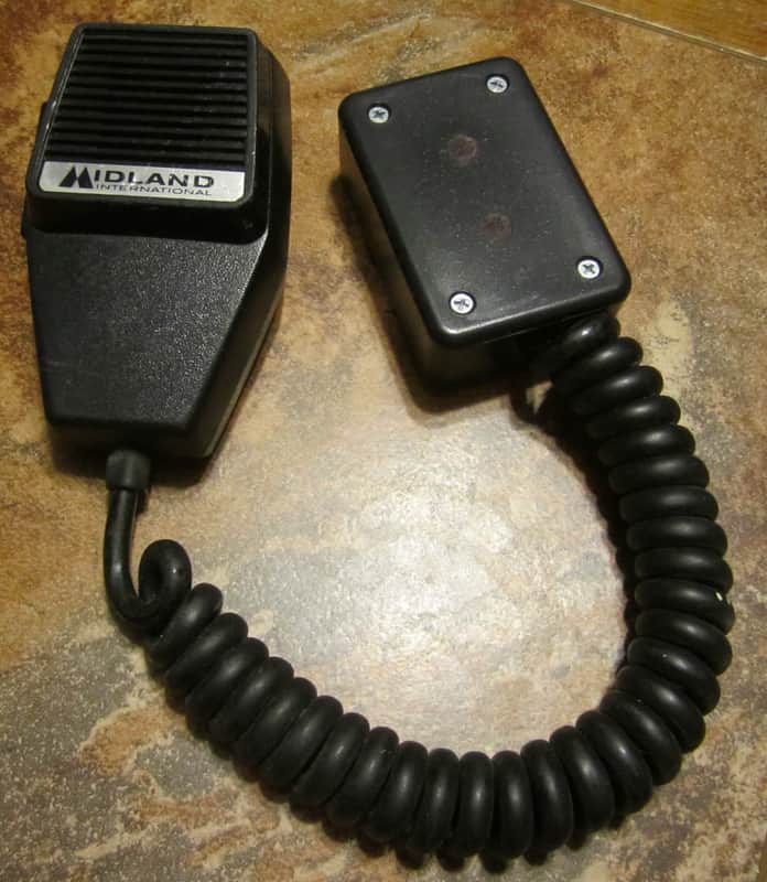 Circuit Bent Modified Vintage Midland CB Microphone Lo-Fi Mic Microphone image 1