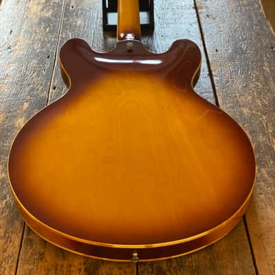 Greco Vintage Japanese SA-550R Semi-Acoustic 1980 Sunburst with fitted Leatherette Case image 3
