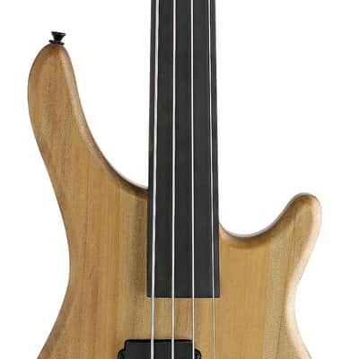 Stagg BC300FL-NS Fusion Solid Alder Body Hard Maple Bolt-On Neck Fretless 4-String Bass Guitar image 5
