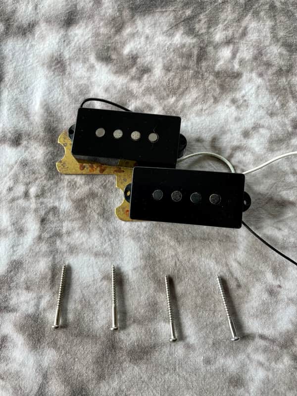 1970s Fender Precision Bass pickup set. Needs repair image 1
