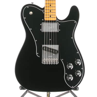 Fender Certified Pre-Owned American Vintage II 1977 Telecaster Custom, Maple Fingerboard, Black (E1) (30759) image 1