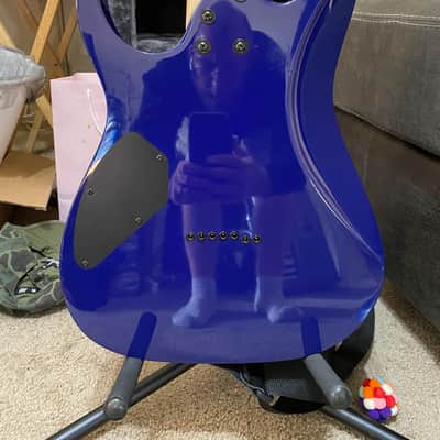 Ibanez Gio GRG7221QA-TBB 7-string in Transparent Blue Burst with Purpleheart Fretboard 2020-2021 model year image 6