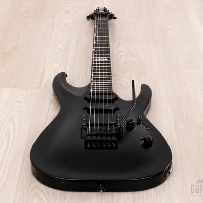 1995 ESP Custom Shop Horizon-Custom SSH Superstrat Black Satin w/ Floyd Rose, Case image 11