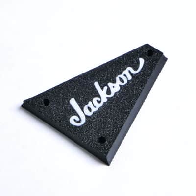 Custom Truss Rod Cover for Jackson Guitars – Classic Logo (Black & White) image 1