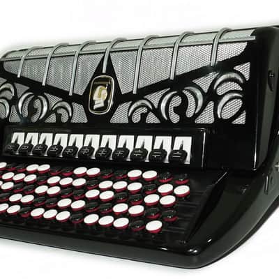 Weltmeister Grandina Button Accordion 120 Bass, made in Germany, 5 Row Bayan B Griff, Straps and Case, 2738 image 8