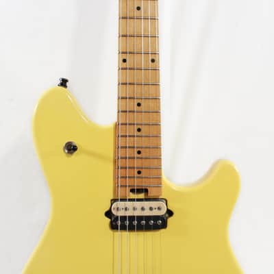 Late 90's Peavey Wolfgang Special Electric Guitar w/ Floyd Rose & D-Tuna in Yellow (Originally Ivory) image 6