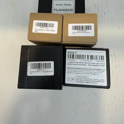 Basically brand new iset /rowin Fuzz /flanger/ chorus 2024 - Black / pink/ grey/ silver / purple image 1