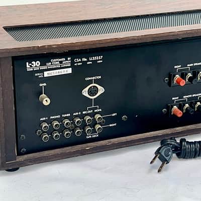 Rare 1970's LUXMAN AMPLIFIER L-30 SERVICED, Amazing Condition Sounds So Good ! image 6