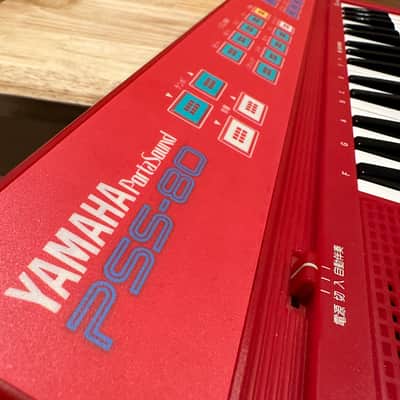 Yamaha PSS-80 Vintage 1989 Japanese Domestic Synthesizer Keyboard - Red image 3