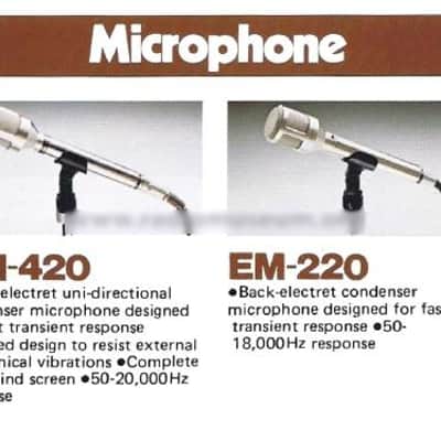 Vintage Toshiba EM-420 Electret Condenser Microphone 1983 - XLR image 12